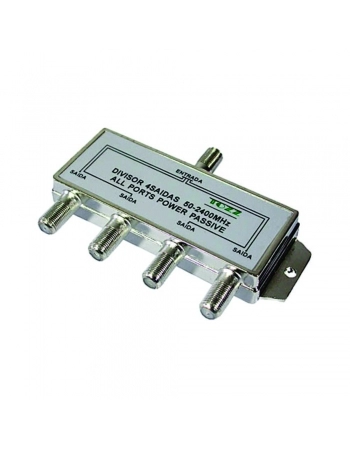 DIVISOR SPLITTER PARA ANTENA 4 SAÍDAS ALTA FREQUÊNCIA 50~2400MHz