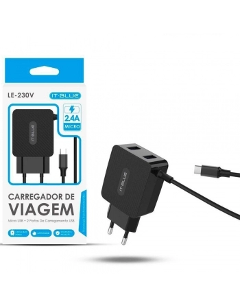 CAR P/ CELULAR MICRO USB/V8 2 PORTAS ULTRA RAPIDO