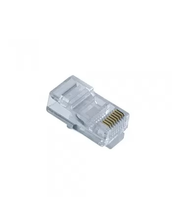 CONECTOR PLUG MODULAR RJ45 CAT-5E 8X8 PACOTE C/ 100