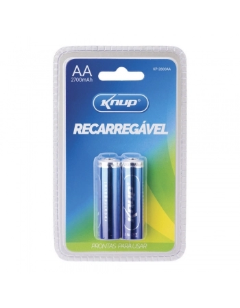 PILHA AA RECARREGÁVEL NI-MH 1,2V 2700MAH