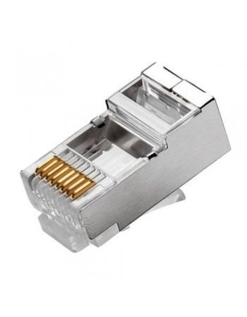 CONECTOR PLUG MODULAR RJ-45 CAT-6 BLINDADO 8X8