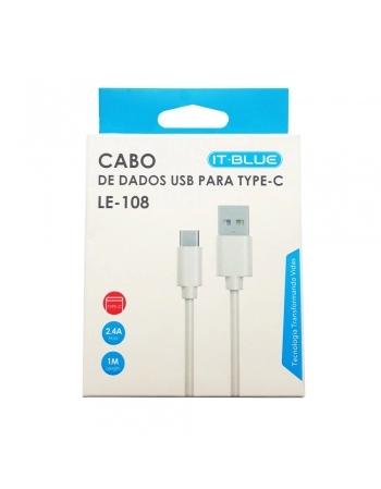 CABO USB A MACHO + MICRO USB MACHO TIPO C 1M