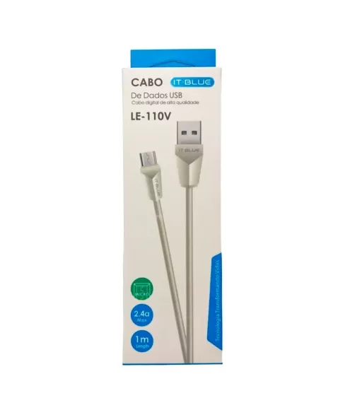 CABO USB A MACHO + MICRO USB MACHO V8 1M COLORIDO