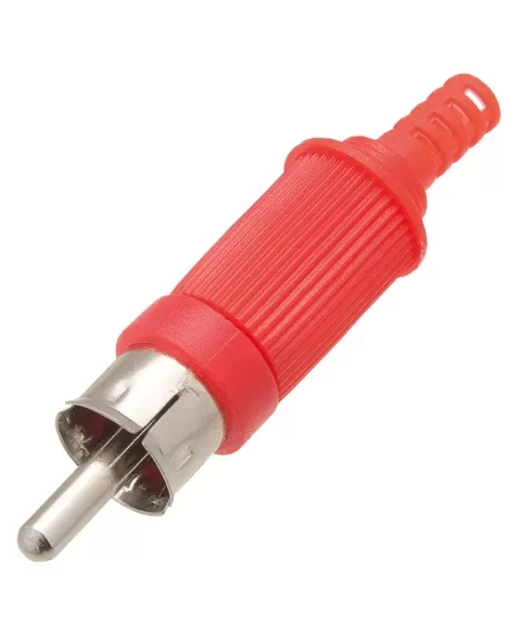 PLUG RCA VERMELHO COM RABICHO TZPG12