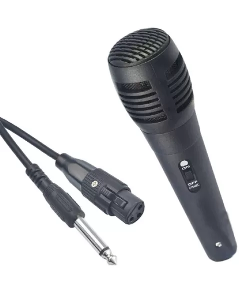 MIC DINAMICO COM FIO 2.5MTS PT