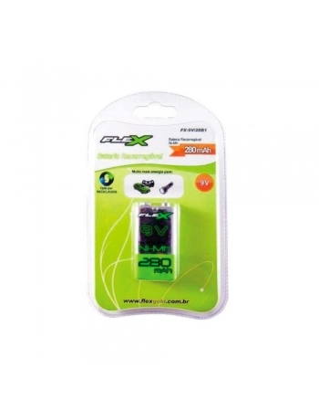 BATERIA RECARREGÁVEL 9V 280 MAH BLISTER