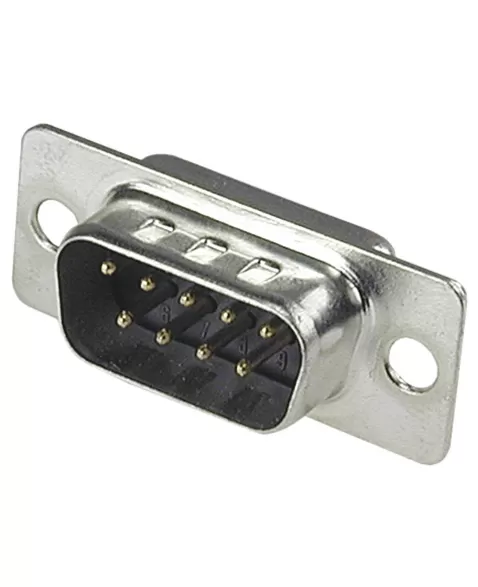 CONECTOR DB-9 MACHO COM PINOS PARA SOLDA