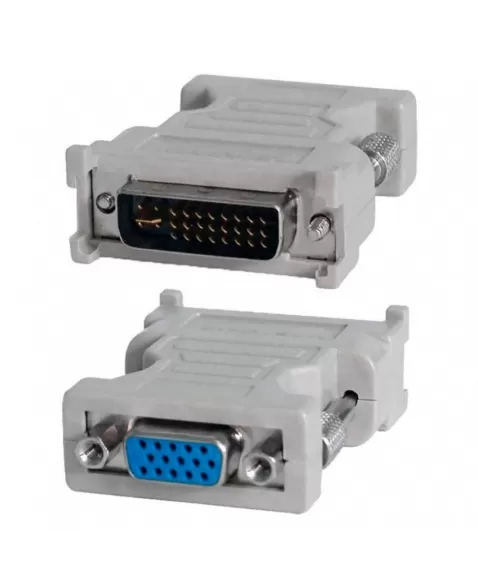 CONECTOR ADAPTADOR DVI MACHO X VGA FÊMEA