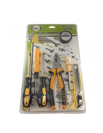 KIT FERRAMENTAS C/ 12 PÇS BLISTER ID-7914K