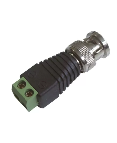 CONECTOR BNC MACHO COM BORNE