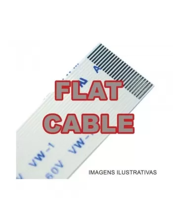 CABO FLAT CABLE 10 X 100 MM 1.25 MM INVERTIDO