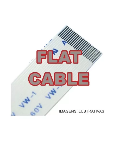 CABO FLAT CABLE 10 X 100 MM 1.25 MM INVERTIDO