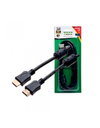 CABO HDMI + HDMI MACHO 2.0 FULL HD 4k COM FILTRO 3 METROS