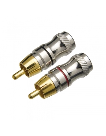 *PLUG RCA DOURADO BARRIL ALUMINIO PT