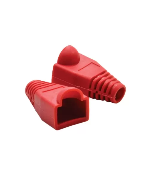 CAPA PARA CONECTOR RJ45 CAT5 E CAT-6 VERMELHO