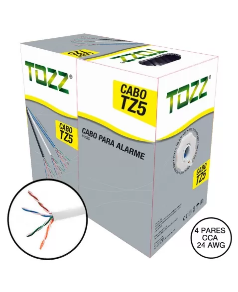 CABO DE REDE CAT-5e TZ5 CAIXA COM 305 BRANCO