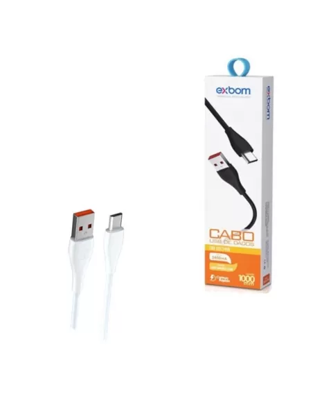 CABO DE DADOS USB A MACHO + MICRO USB V8 EMBORRACHADO 1,20 METROS