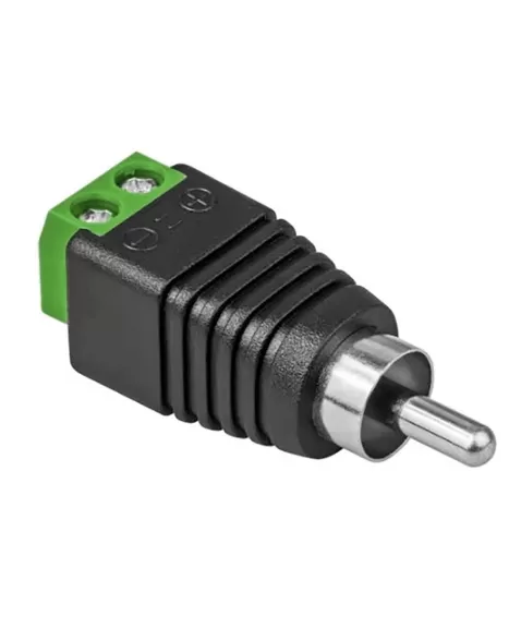 CONECTOR RCA MACHO COM BORNE