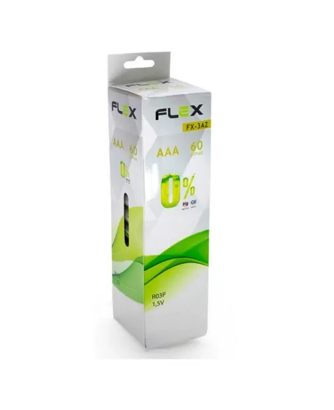 PILHA AAA ZINCO CARVAO FLEX TUBO C/ 60 PILHAS