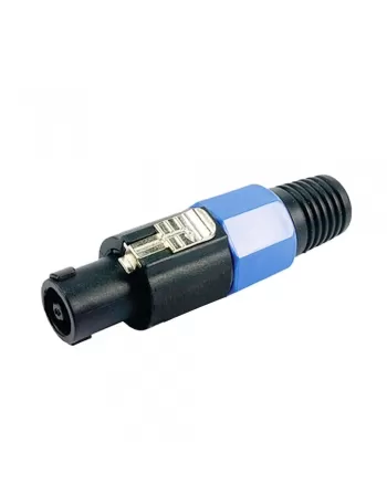 CONECTOR SPEAK-ON MACHO 4 VIAS AZUL