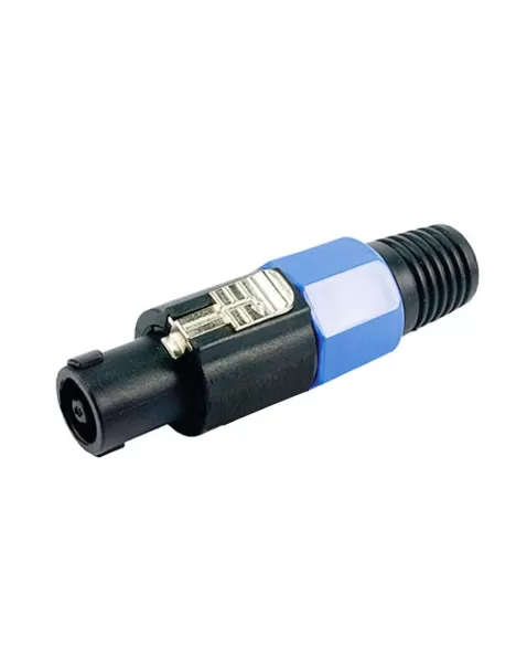 CONECTOR SPEAK-ON MACHO 4 VIAS AZUL