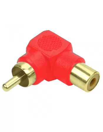 PLUG AD RCA + JACK RCA 90 GRAUS TZPG24 P OURO VM