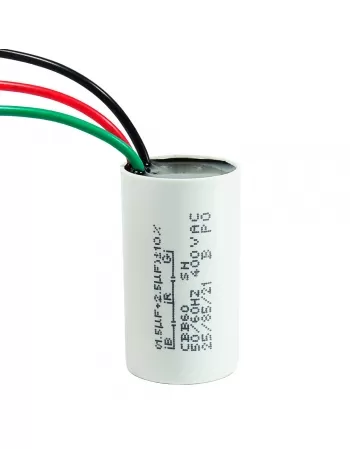 CAPACITOR POLIPROPILENO 1,5 + 2,5 X 400VAC