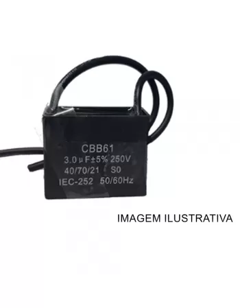 CAPACITOR POLIPROPILENO QUADRADO 6 X 250VAC CB-61