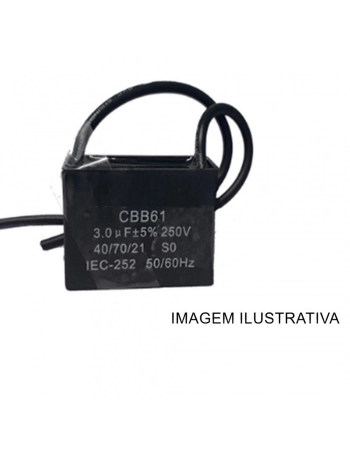 CAPACITOR POLIPROPILENO QUADRADO 5 X 250VAC CBB-61